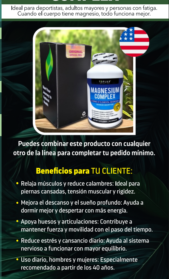 MAGNESIO COMPLEX 90 CAPSULAS